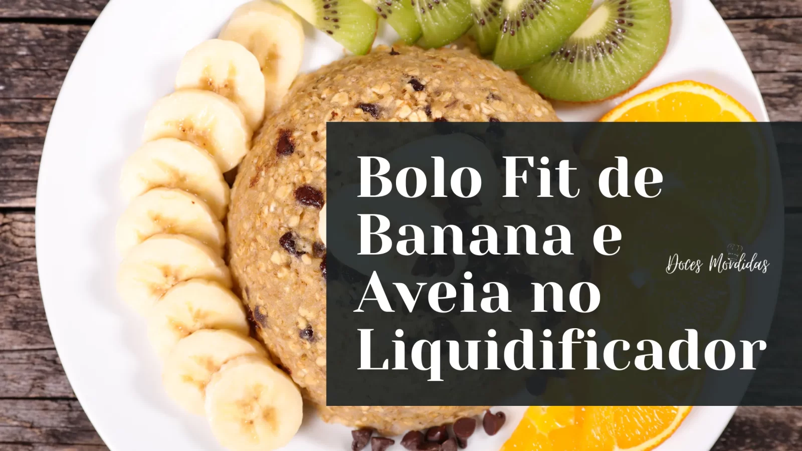 Bolo Fit de Banana e Aveia no Liquidificador