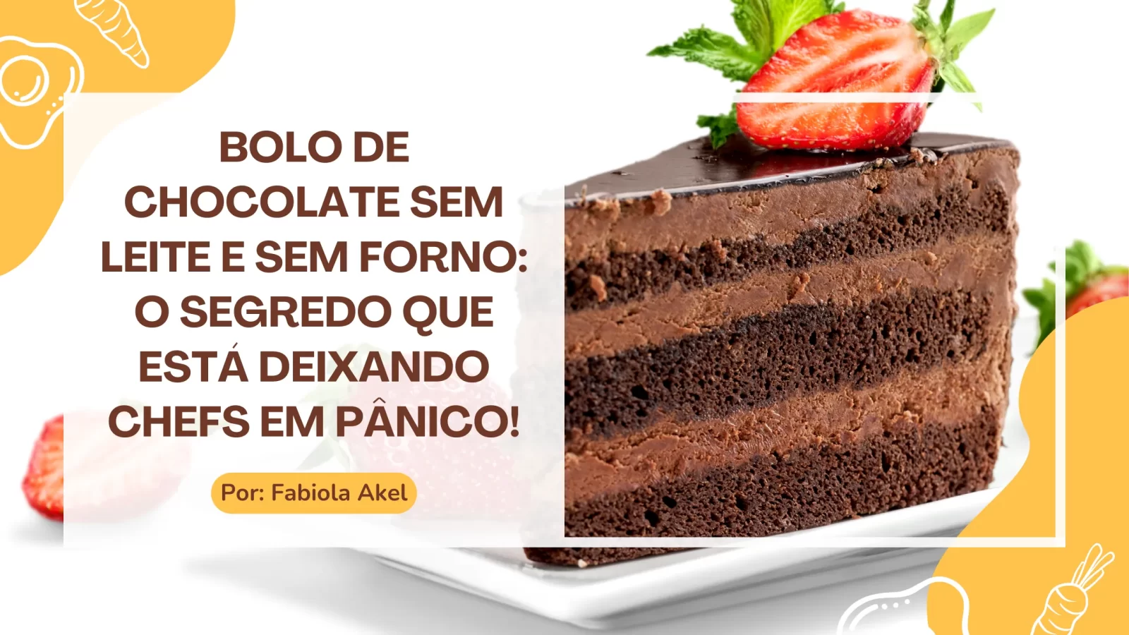 Bolo de chocolate Sem Leite e Sem Forno O Segredo que Está Deixando Chefs em Pânico!