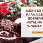 Bûche de Noël para a Ceia