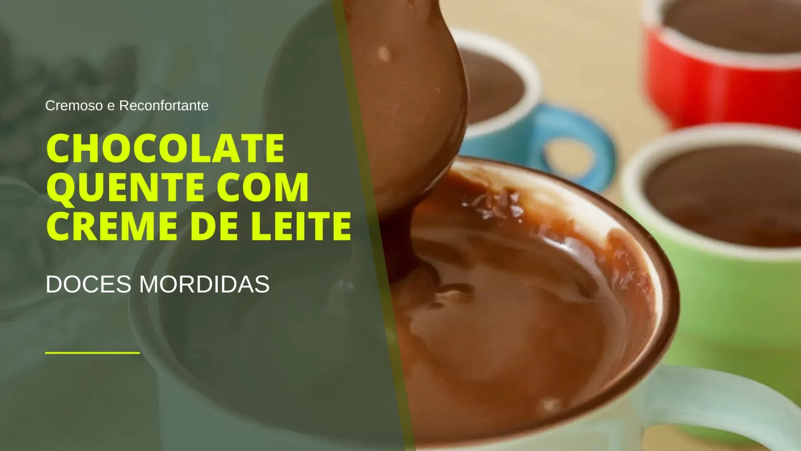 Chocolate Quente com Creme de Leite