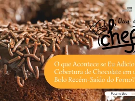 O que Acontece se Eu Adicionar Cobertura de Chocolate em um Bolo Recém-Saído do Forno