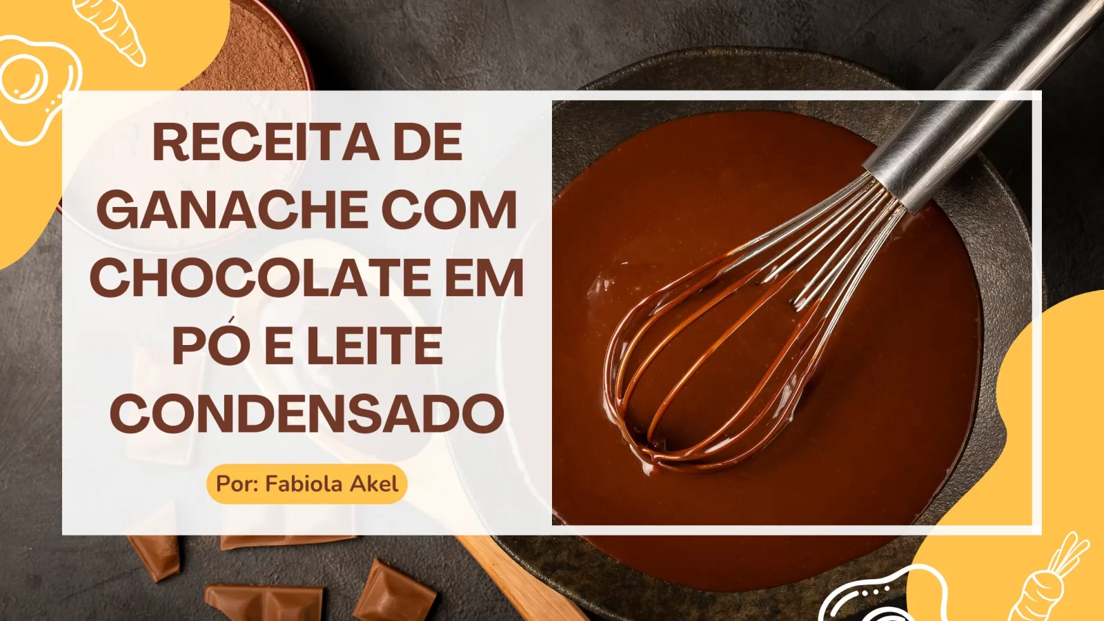 Receita de Ganache com Chocolate em Pó e Leite Condensado