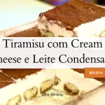 Tiramisu com Cream Cheese e Leite Condensado