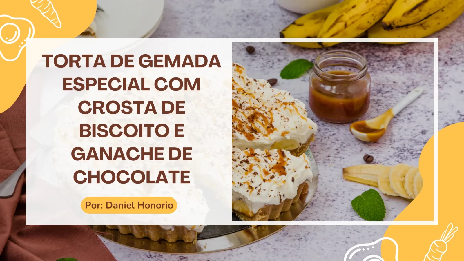 Torta de Gemada Especial com Crosta de Biscoito