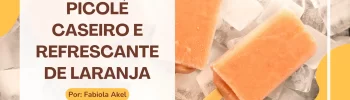 Picolé Caseiro e Refrescante de Laranja