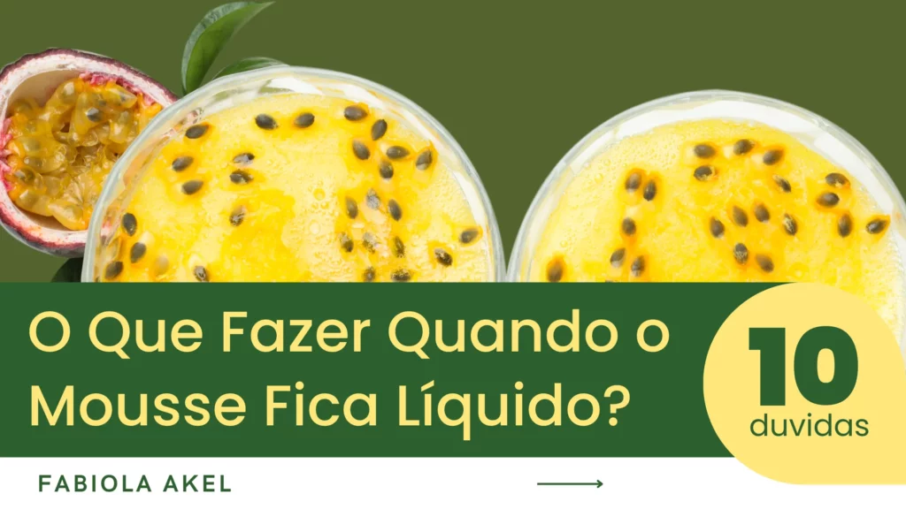 De Líquido a Cremoso: A Fórmula Mágica para Restaurar Seu Mousse!